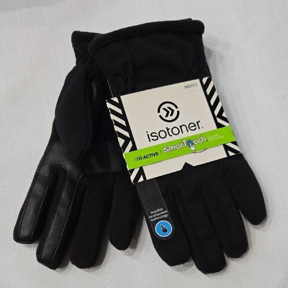Isotoner Men's Active Smart Touch Gloves Medium Thermaflex Sporty Touchscreen - Picture 1 of 14